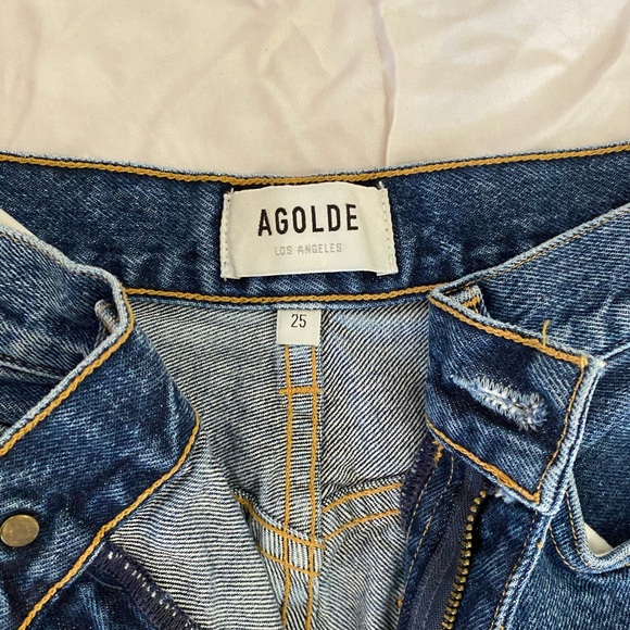 AGOLDE Pinch Waist High Rise Kick Jeans 25 - Picture 6 of 6